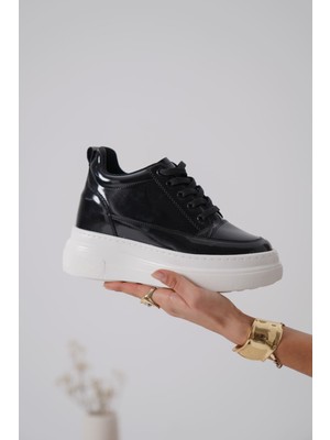 Trendella Lauren Kadın Gizli Topuk Siyah Spor Ayakkabı