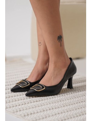Trendella Emery Kadın Siyah Topuklu Ayakkabı
