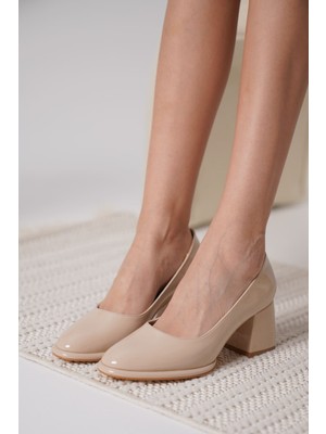 Trendella Candie Nude Rugan Kadın Stiletto