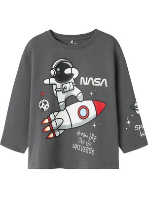 Name It Erkek Çocuk Baskılı Uzun Kollu T-Shirt