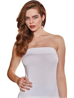 Kapsulavm Berrak Kadın Straplez Bluz 2608