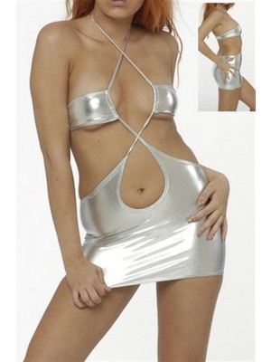 Eterella TP060948 Lame Mini Elbise