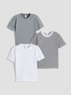 Lc Waikiki Yeni Sezon Bisiklet Yaka Basic Erkek Çocuk Tişört