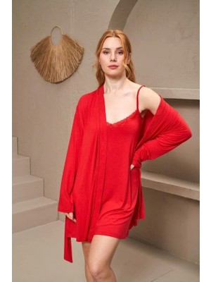 Fantastik Store Pjs 25166 Kadın Gecelik Sabahlık Takım