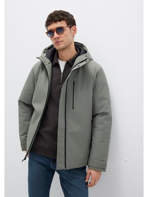 Mavi Mavi Black Kapüşonlu Yeşil Mont 0110676-85485