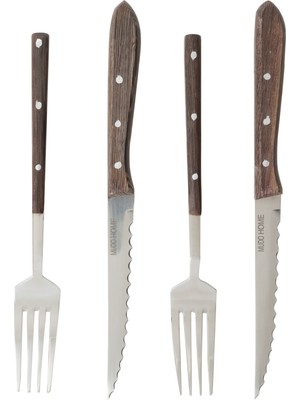 Mudo Home STEAK BIÇAK & ÇATAL  SETİ 2Lİ