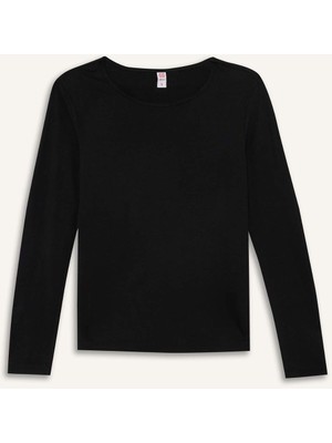 DeFacto Bisiklet Yaka Uzun Kollu Üst F5032AX25WN