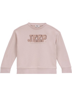 Jeep Baskılı Erkek Çocuk Bej Sweatshırt J5WB-SWT7713
