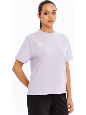 Kappa Nadya Kadın Mor Regular Fit Tişört