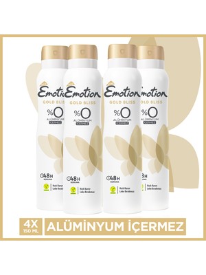 Emotion Gold Bliss Kadın Deodorant 4x150 Ml