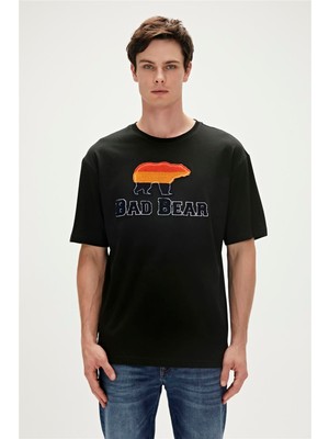 Bad Bear Tripart Erkek T-Shirt Siyah 23.01.07.027