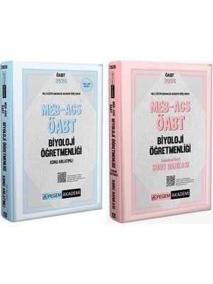 Pegem 2026 Öabt Meb-Ags Biyoloji Öğretmenliği Konu Anlatımlı + Soru Bankası 2 Li Set Pegem Akademi Yayınları