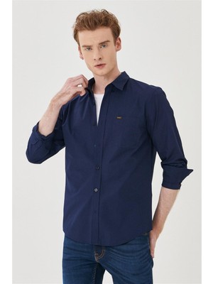Lee Regular Fit Normal Kesim %100 Pamuk Uzun Kollu Gömlek