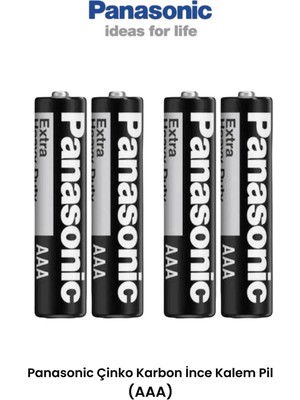Panasonic Aaa Ince Kalem Pil 4 Adet Kumanda Lamba Pili