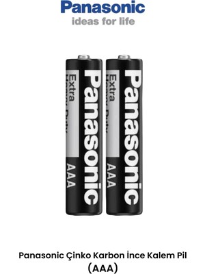 Panasonic Aaa Ince Kalem Pil 2 Adet Kumanda Lamba Pili