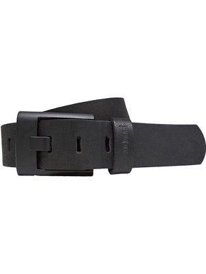 Bad Bear Razor Belt Siyah Tokalı Siyah Deri Erkek Kemer