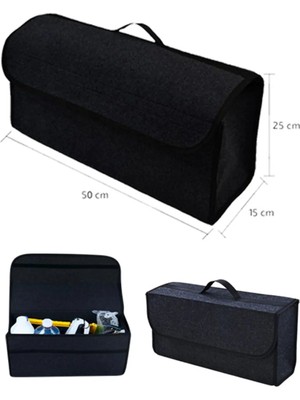 Ankaflex Highconcept Oto Bagaj Düzenleyici Araç Içi Organizer Araba Bagaj Çantası Keçe Çanta