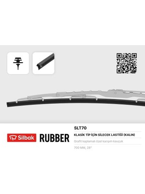 Silbak SİLECEK LASTİĞİ 700MM TEL TAKILAN TWNG-MERCEDES KAMYON (10 ADET)