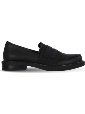 Bueno Shoes Siyah Deri Kadın Az Topuklu Ayakkabı 01WF2604 01WF2604