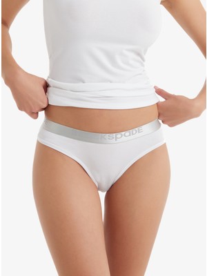 Blackspade Kadın Slip Külot Silver 1620 - Beyaz