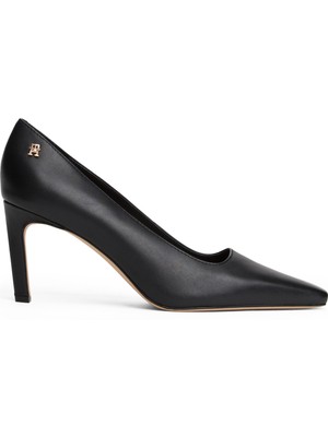 Tommy Hilfiger Deri Siyah Kadın Stiletto FW0FW08993BDS