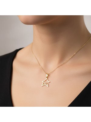TabiTela 14 ayar altın kolye ucu D&G GM10868 1 gr
