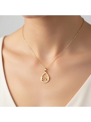 Tabitela 14 Ayar Altın Kolye Ucu D&m GM10986 1 gr