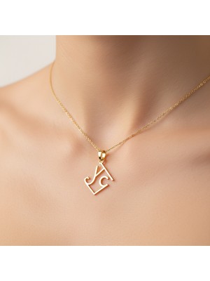 TabiTela 14 ayar altın kolye ucu C&J GM10648 0.5 gr