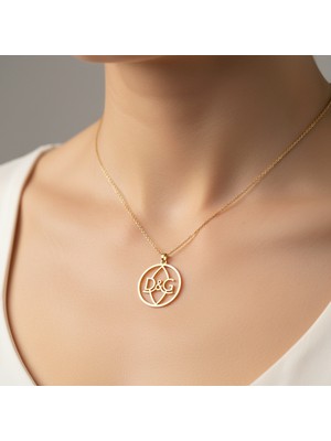 TabiTela 14 ayar altın kolye ucu D&G GM10886 1 gr