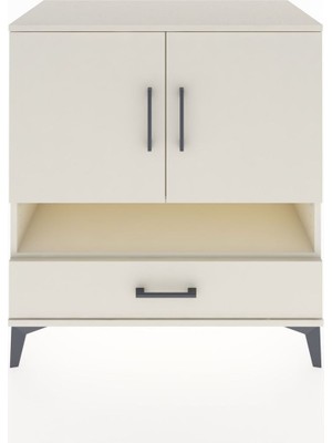 Dienni Hyperion Şifonyer 2 Raflı Tek Çekmeceli 2 Kapaklı 88X44X96 Aytaşı-Aytaşı