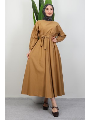 Efil Tesettür Elbise Sütlükahve