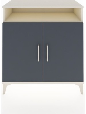 Dienni Hyperion Şifonyer Tek Raflı 2 Kapaklı 88X44X96 Aytaşı-Antrasit