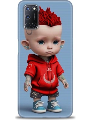 Oppo A52 Kılıf Hd Baskılı Kılıf + Seramik Tam Kaplayan Ekran Koruyucu 242