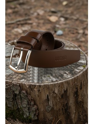 Lugmo Hakiki Deri Kemer Kahverengi