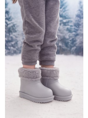 Minibonito Su Geçirmez Içi Kürklü Kız Çocuk Eva Yağmur Kar Botu