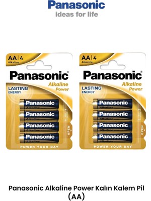 Panasonic Alkaline Aa-Lr6 1,5V 8 Adet Kalem Pil (Aa)
