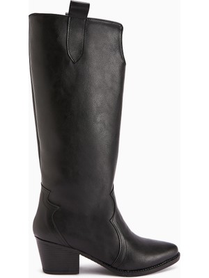 Limoya Frida Siyah Western Kadın Çizme