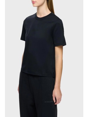 Les Benjamins Pamuklu Regular Fit Bisiklet Yaka Logolu T Shirt Bayan T Shirt LB25FWCLAFUTS