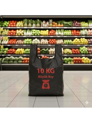 Sihirbaz Shop 10 kg Siyah Atlet Poşet Büyük Boy 30*56 cm Ebatında Sağlam & Dayanıklı