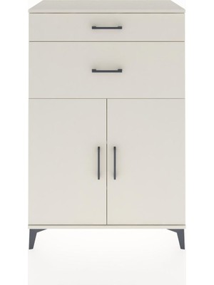 Dienni Hyperion Dolap 2 Raflı 2 Çekmeceli 2 Kapaklı 88X44X134 Aytaşı-Aytaşı