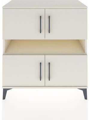 Dienni Hyperion Şifonyer 2 Raflı 4 Kapaklı 88X44X96 Aytaşı-Aytaşı