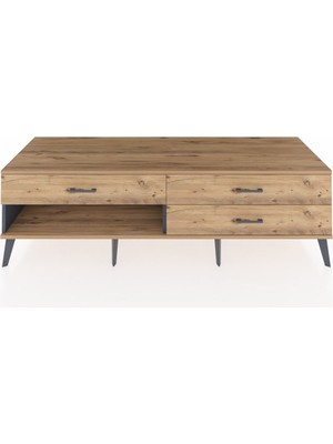 Dienni Kronos Tv Ünitesi 3 Çekmeceli  176X59X51 Antrasit-Çam/çam