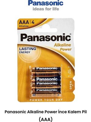 Panasonic Alkaline AAA-LR03 1,5V 4 Adet Ince Kalem Pil (Aaa)