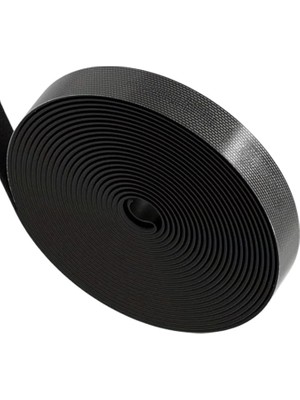 5 Metre Cırt Cırt Bantlı Kablo Sarıcı Düzenleyici Organizatör, Kesilebilir Kablo Düzenleyici Siyah