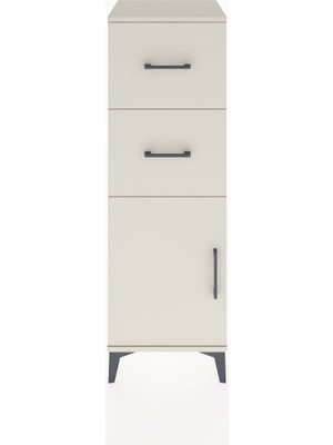 Dienni Hyperion Dolap Tek Raflı 2 Çekmeceli Tek Kapaklı 44X44X134 Aytaşı-Aytaşı