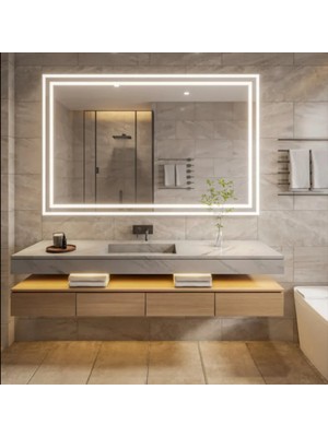 Eagle Mirror Dekoratif Ledli Banyo Duvar Konsol Aynası Dokunmatik Sensörlü