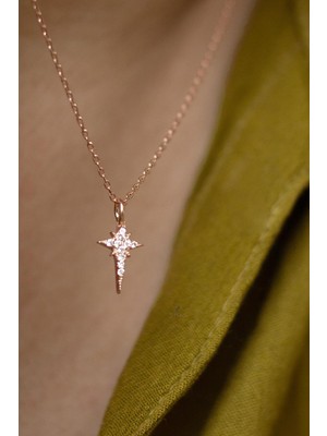 By Barun Yıldız Kolye Gümüş Kutup Yıldızı 925 Ayar Gümüş