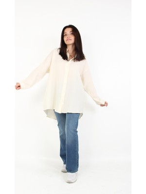 Mckanzie 5558 Arkası Uzun Flamlı Gömlek