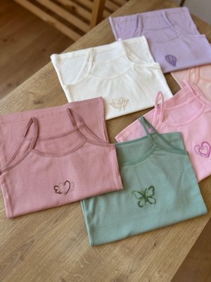 Kota Somon Askılı Kız Çocuk Boxer Ikili Takım