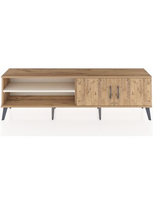 Dienni Arges Tv Ünitesi 2 Raflı 2 Kapaklı 176X30X51 Çam-Çam/aytaşı
